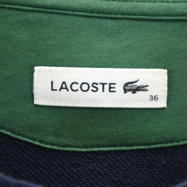 ラコステ 長袖 スウェット トレーナー 36 ネイビー LACOSTE レディース