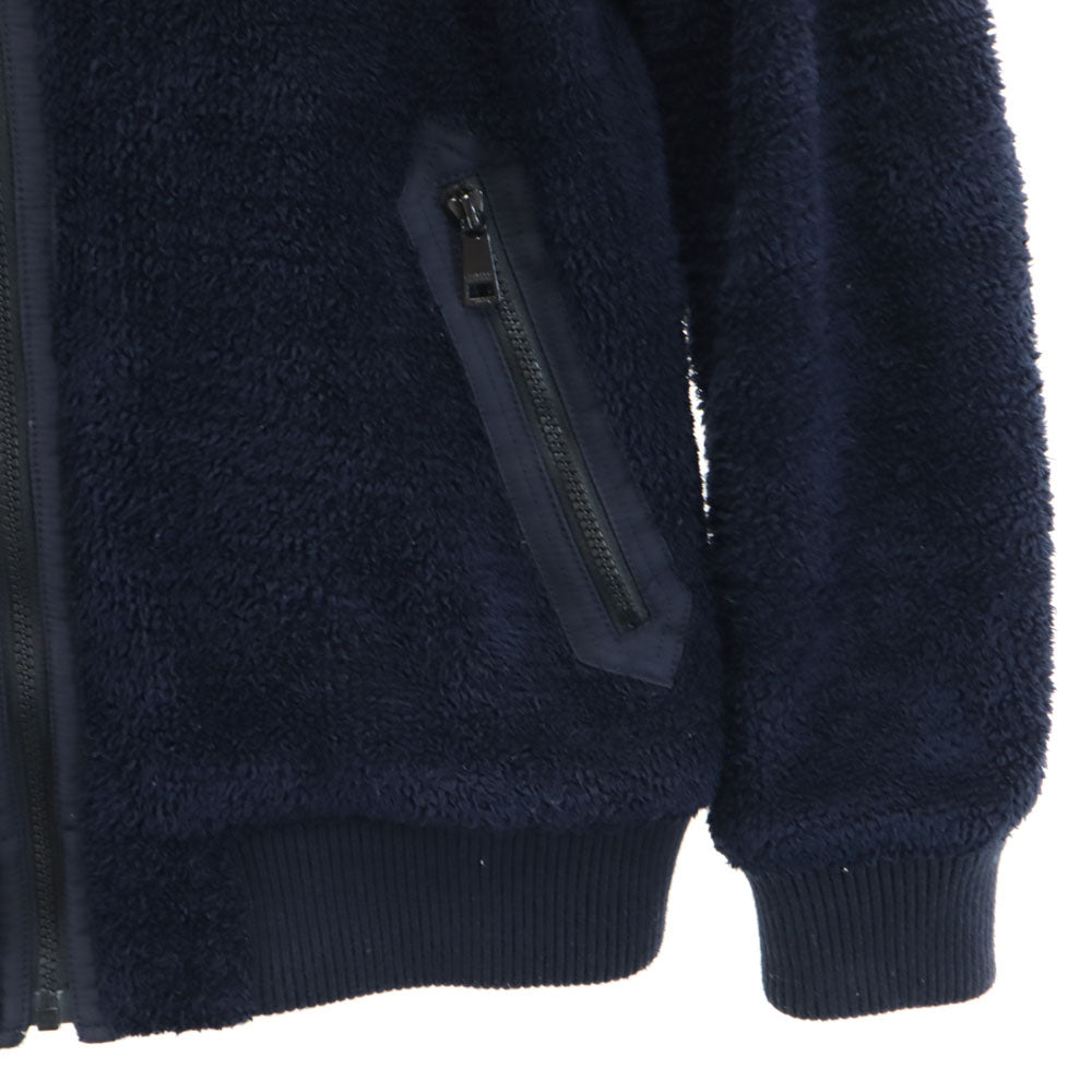 バーバリーブラックレーベル リバーシブル フリースジャケット L ネイビー BURBERRY BLACK LABEL メンズ