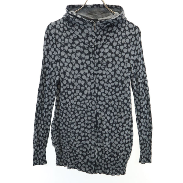 HYSTERIC GLAMOUR スカル柄フルジップニットサイズフリー HYSTERIC GLAMOUR スカル柄フルジップニットサイズフリー