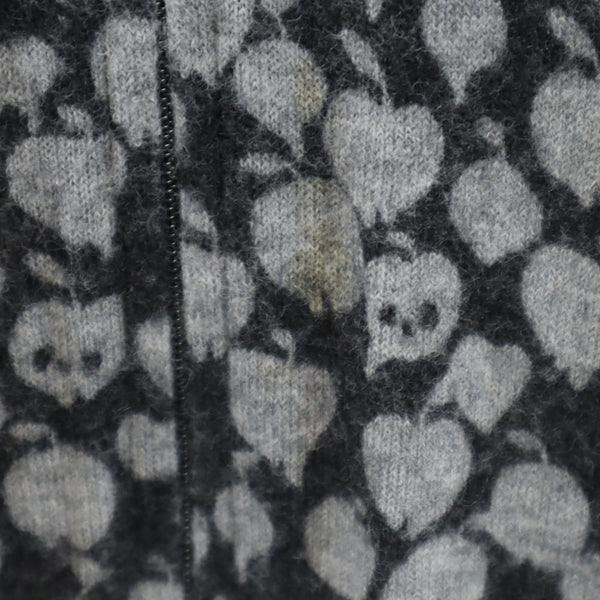 HYSTERIC GLAMOUR スカル柄フルジップニットサイズフリー HYSTERIC GLAMOUR スカル柄フルジップニットサイズフリー