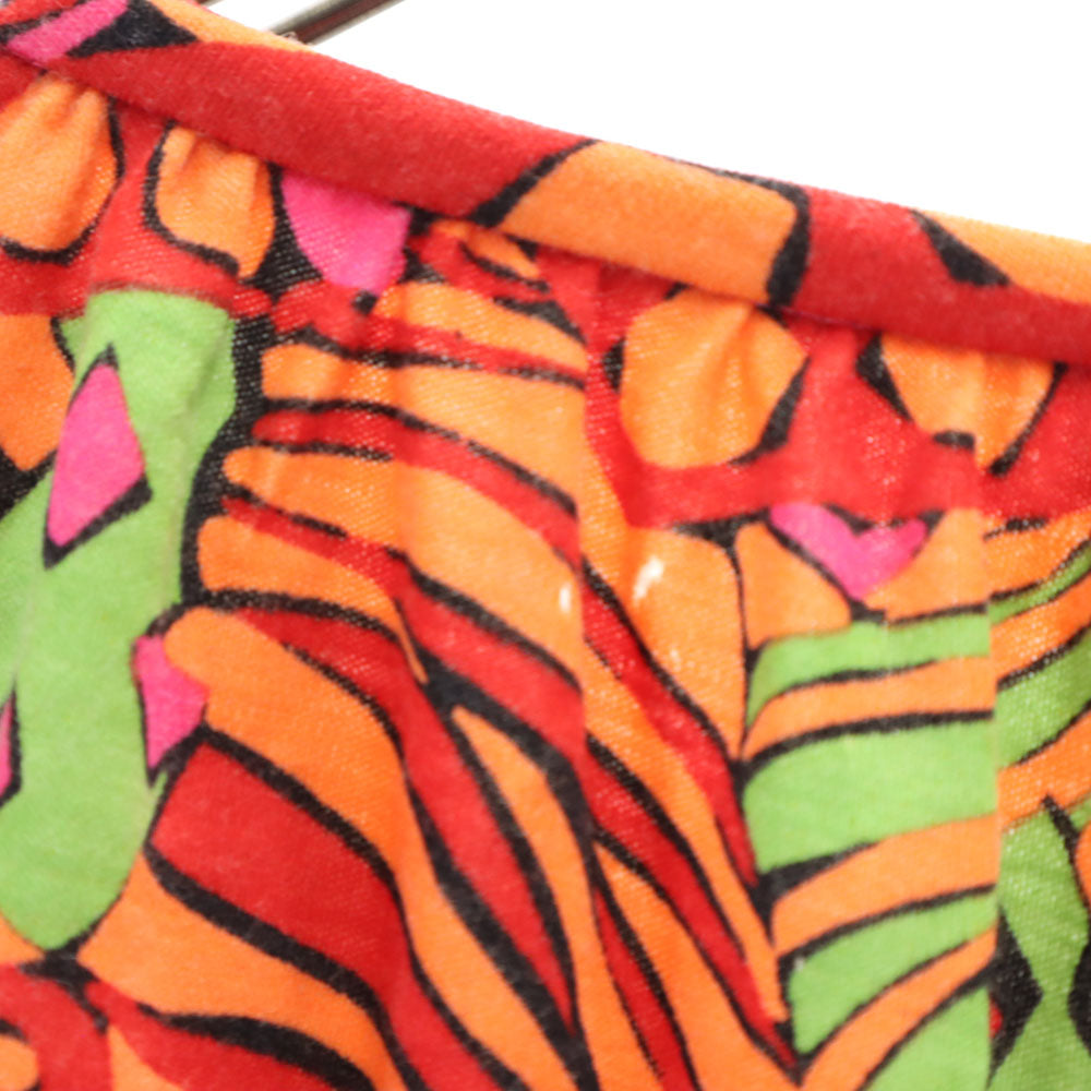 YVES SAINT LAURENT イヴサンローラン 90s オールド 総柄 長袖 カットソー M レッド 他 レディース