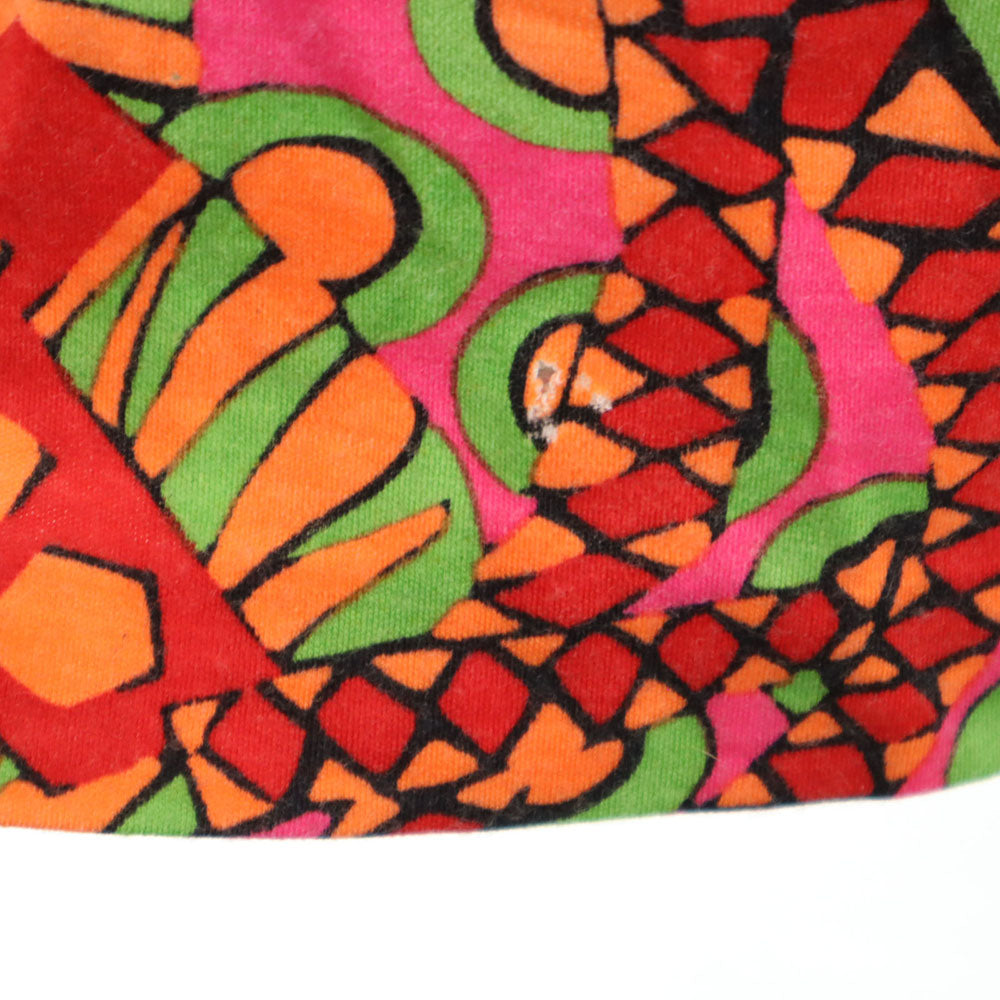 YVES SAINT LAURENT イヴサンローラン 90s オールド 総柄 長袖 カットソー M レッド 他 レディース