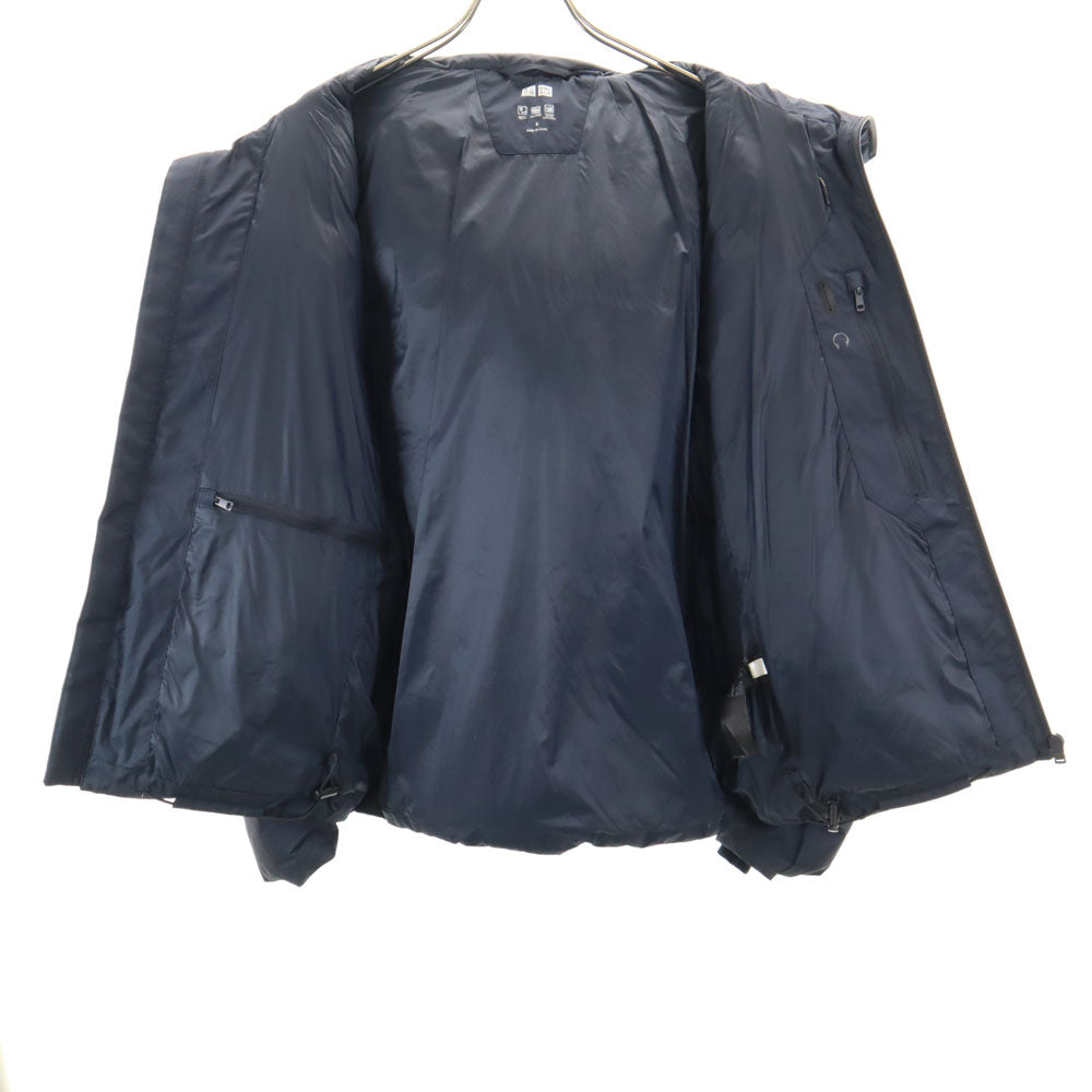 UNIQLO ユニクロ シームレス ダウンジャケット S ネイビー フーディー メンズ