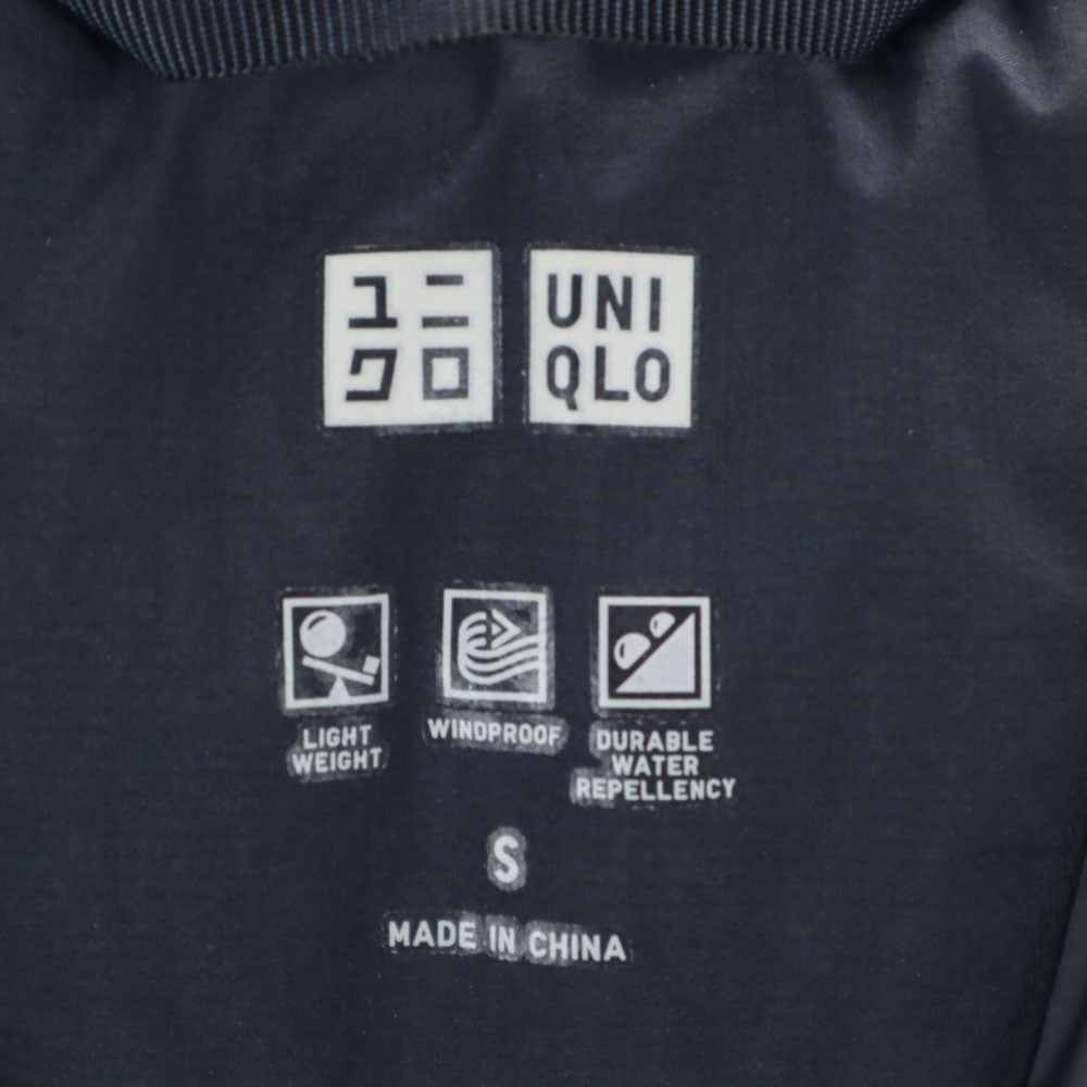 UNIQLO ユニクロ シームレス ダウンジャケット S ネイビー フーディー メンズ
