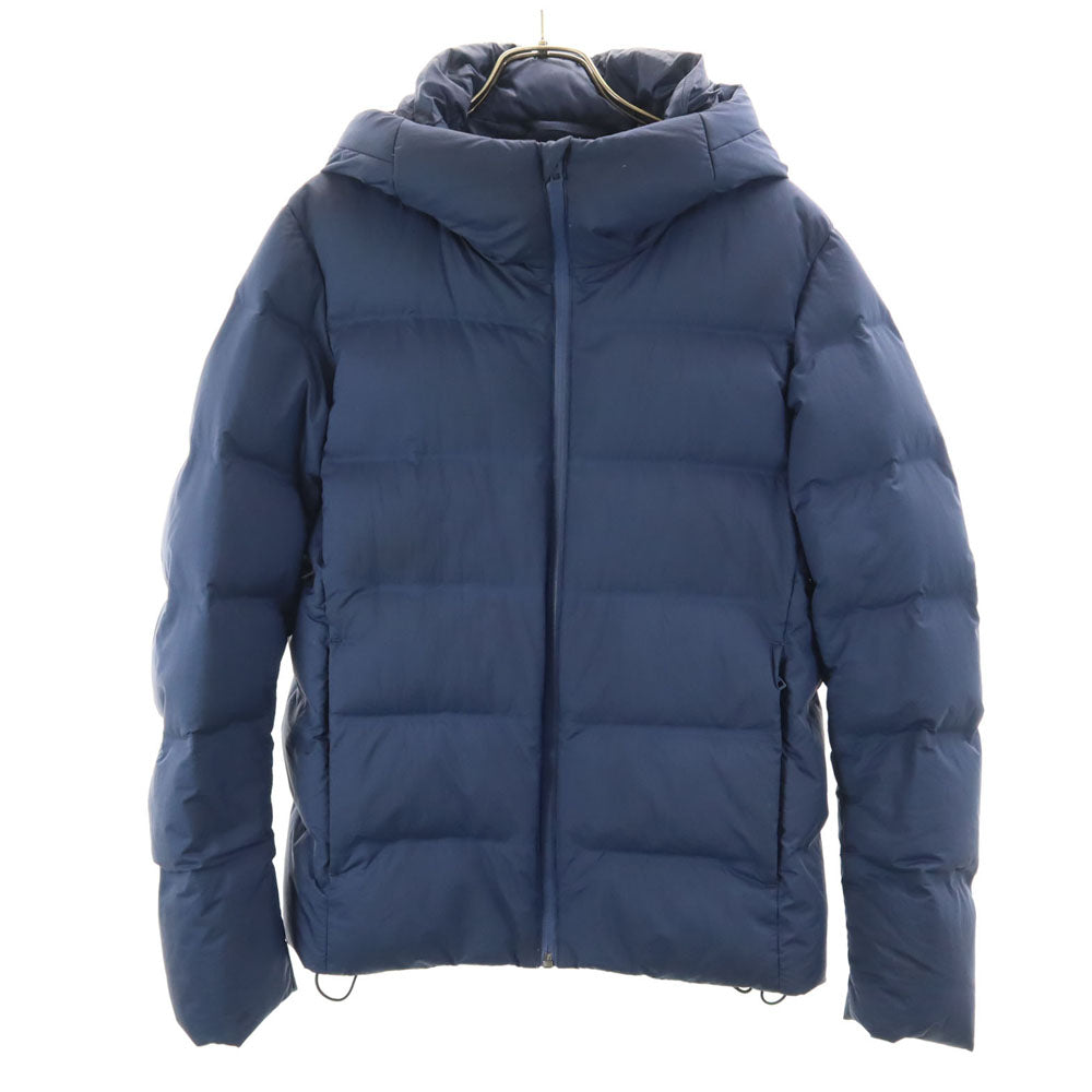 UNIQLO ユニクロ シームレス ダウンジャケット S ネイビー フーディー メンズ