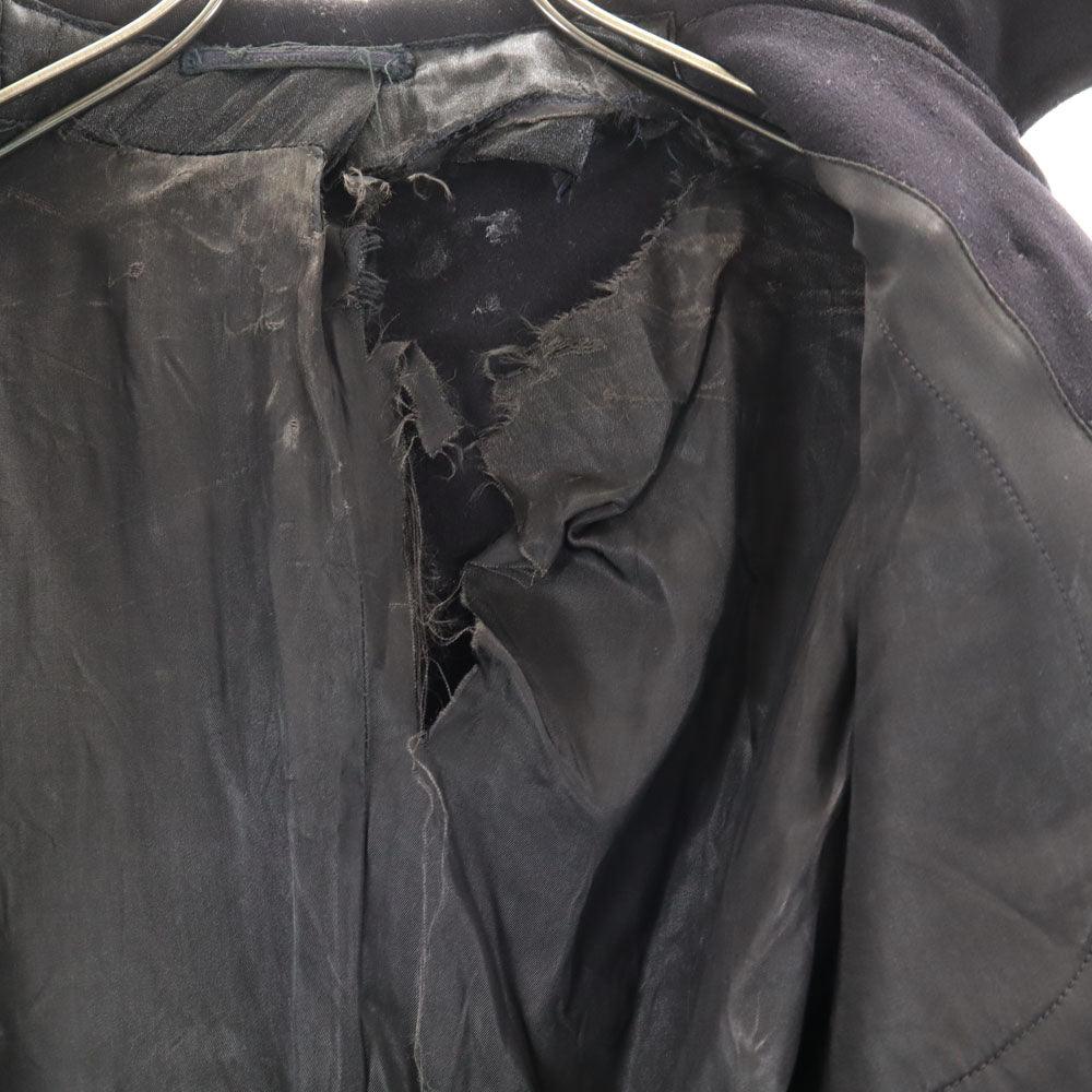 US NAVY アメリカ海軍 40s 10ボタン ヴィンテージ NAVAL CLOTHING FACTORY メルトン ピーコート 38 ブラック系 メンズ