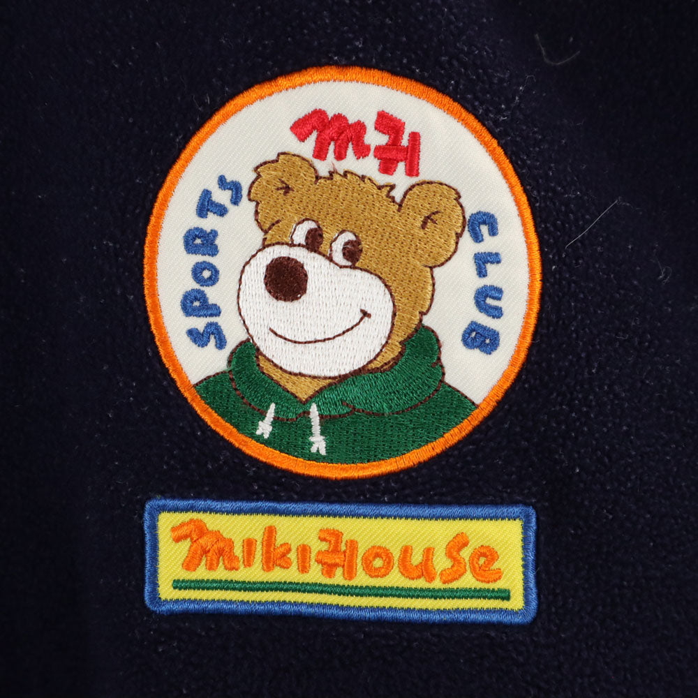 mikihouse ミキハウス 日本製 長袖 ハーフジップ フリースジャケット S ネイビー系 メンズ