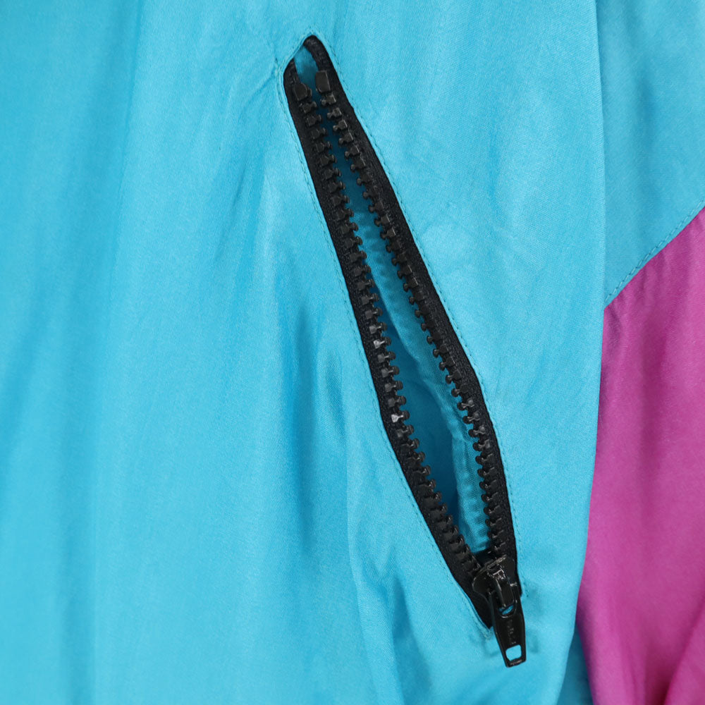 AVIAT SPORTIF 90s シルク オールド ジャケット XL ブルー 他 メンズ