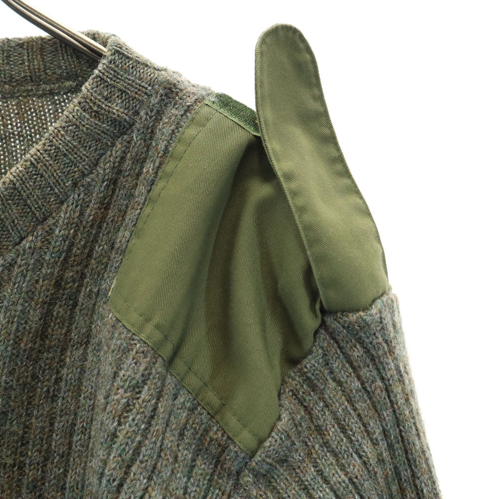 Theweallypallo 80s 90s ウール オールド コマンドニット イングランド製 長袖 セーター 46 カーキ ニット メンズ
