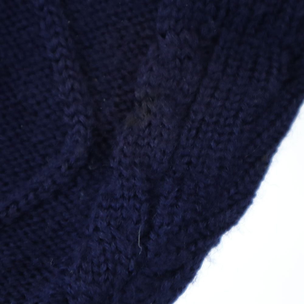 CHAPS RALPH LAUREN チャップスラルフローレン 70s ヴィンテージ 日本規格 総柄 長袖 ニットカーディガン M ネイビー メンズ