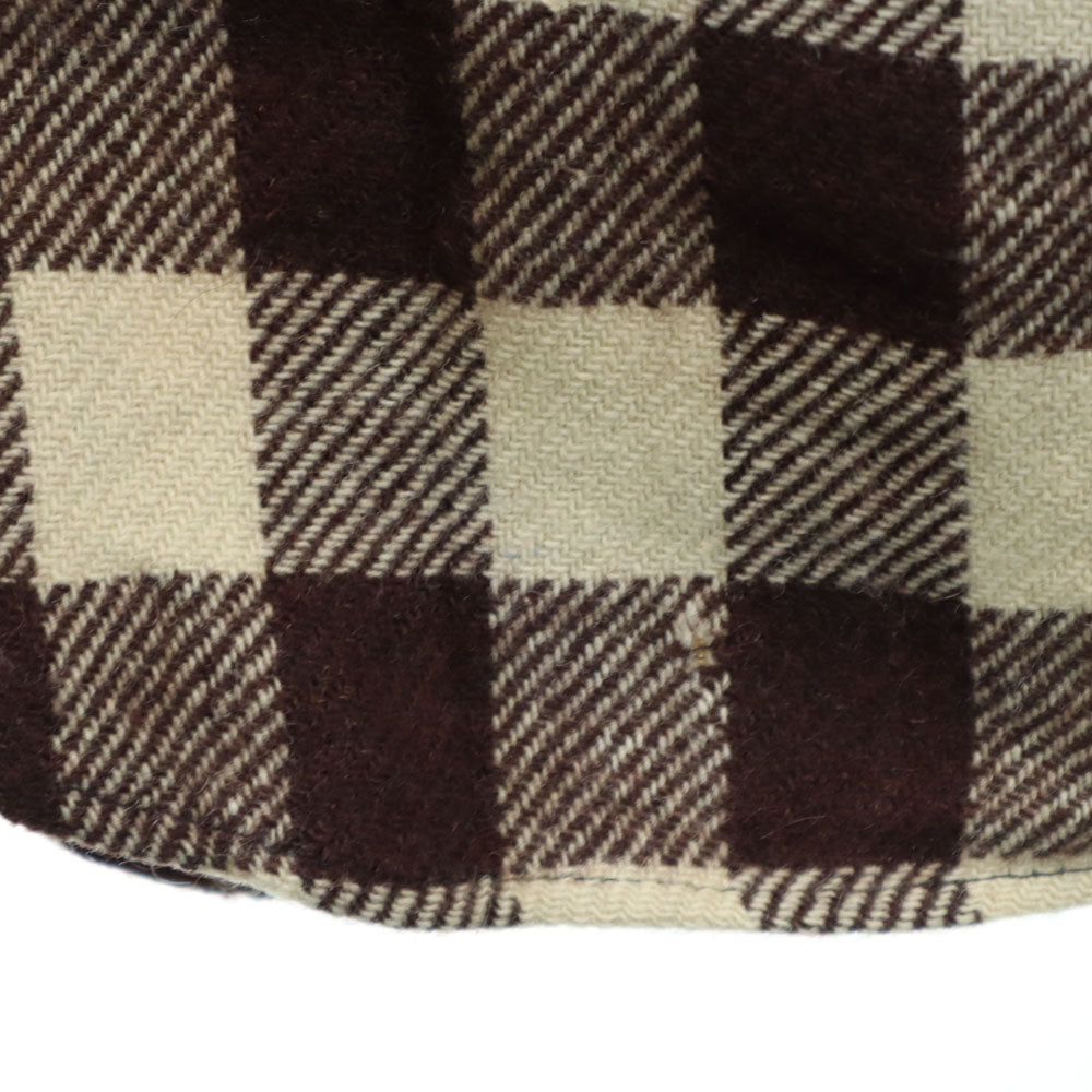 ビルトウェル 60s ヴィンテージ ギンガムチェック柄 長袖 フランネル シャツ ブラウン系 メンズ