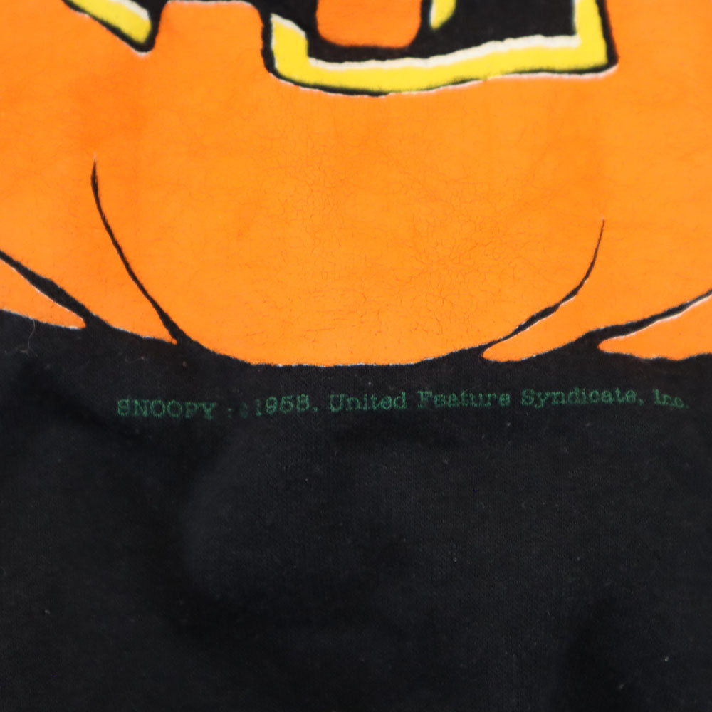 ノベルティーズ 90s カナダ製 オールド スヌーピープリント 長袖 スウェット トレーナー XL ブラック NOVEL TEEZ 裏起毛 メンズ