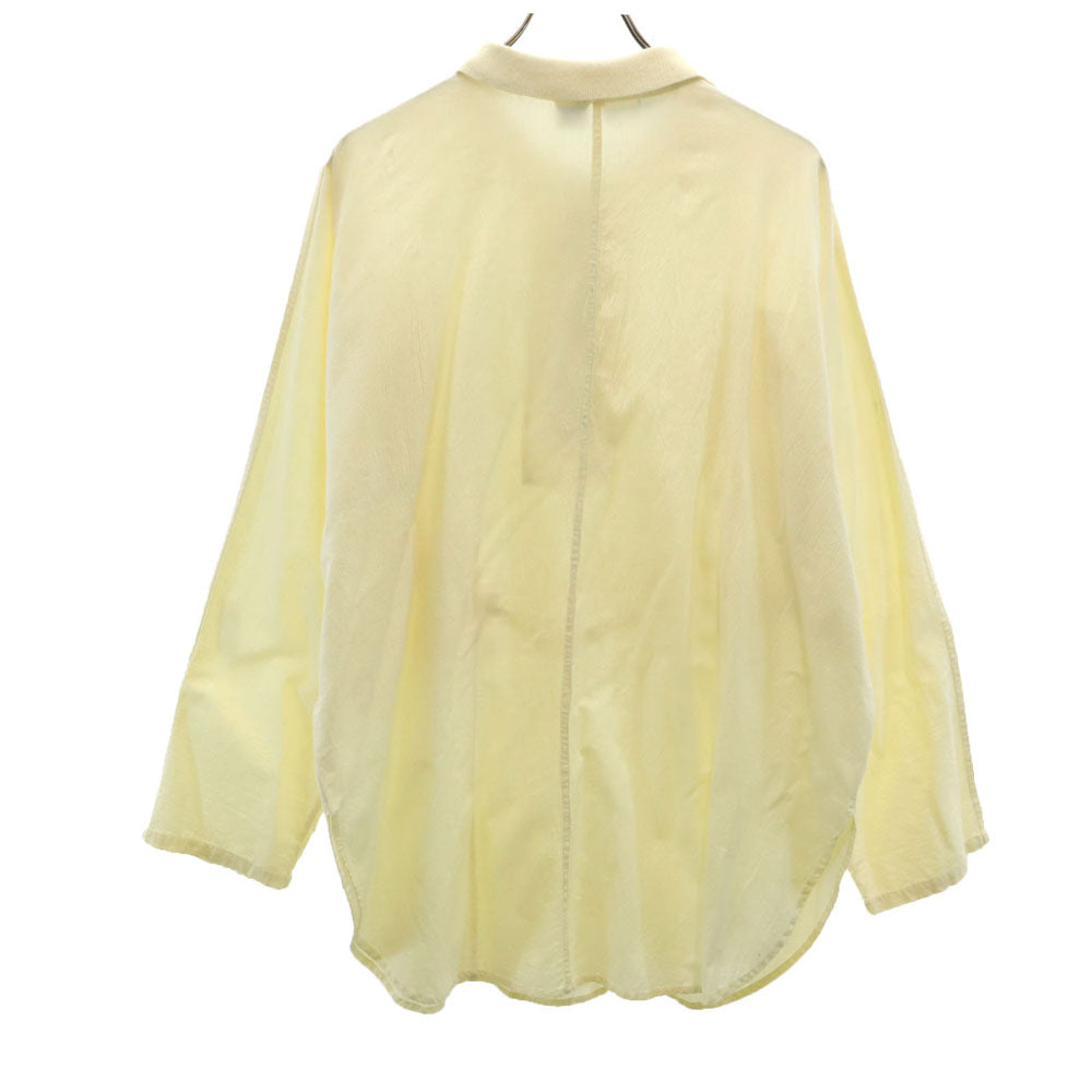 Born to Be Worn 90s オールド 長袖 ハーフジップ シャツ L イエロー系 メンズ