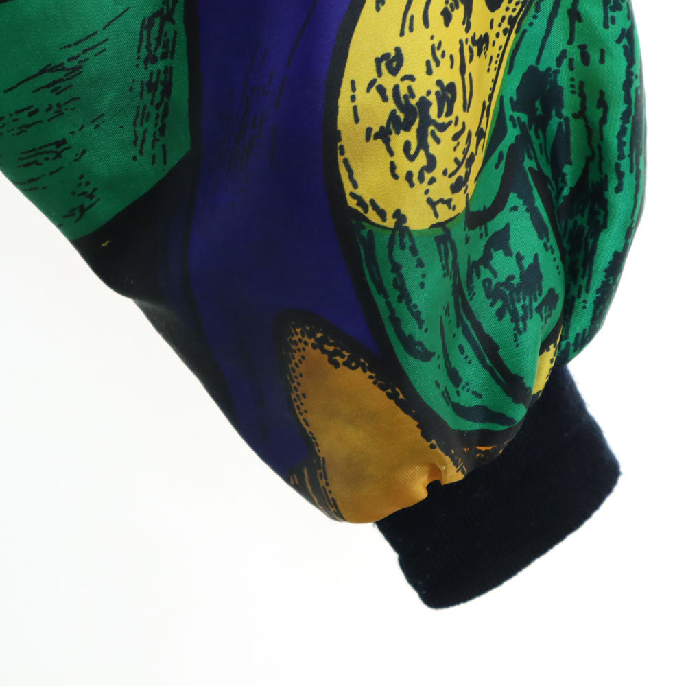 ピカソ 総柄 ナイロンジャケット パープル系 メンズ