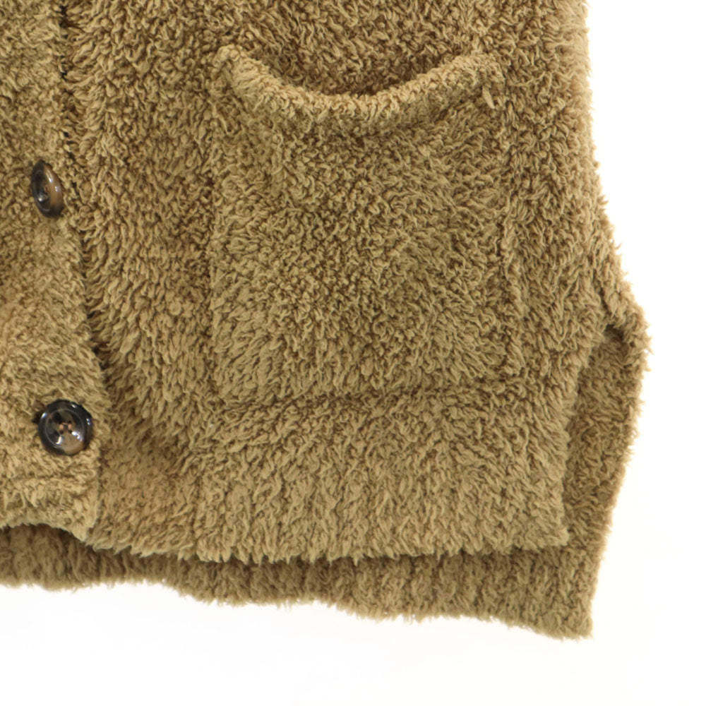 BAREFOOT DREAMS ベアフットドリームズ ロンハーマン 長袖 ふわモコ ニットカーディガン S キャメル Ron Herman レディース