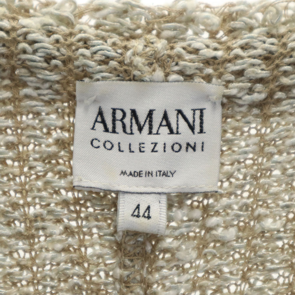 ARMANI COLLEZIONI アルマーニコレッツォーニ イタリア製 長袖 ジャケット 44 ベージュ系 レディース