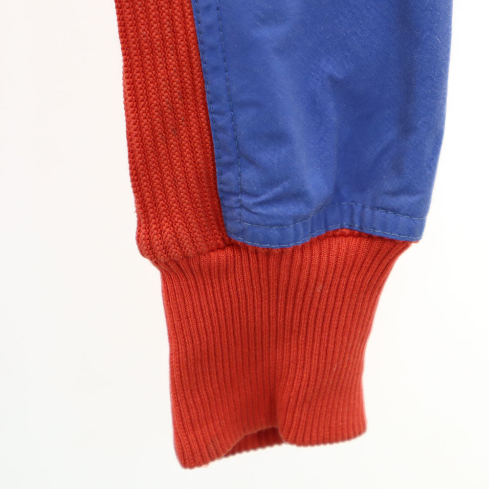 FILA フィラ 80s イタリア製 ヴィンテージ 長袖 Vネック ドッキング ニット I56 レッド系 メンズ