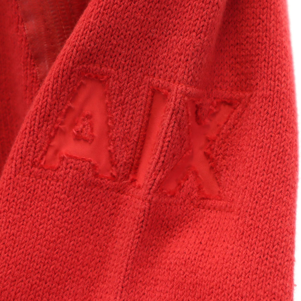 ARMANI EXCHANGE アルマーニエクスチェンジ 90s オールド 長袖 コットンニット セーター M レッド系 メンズ