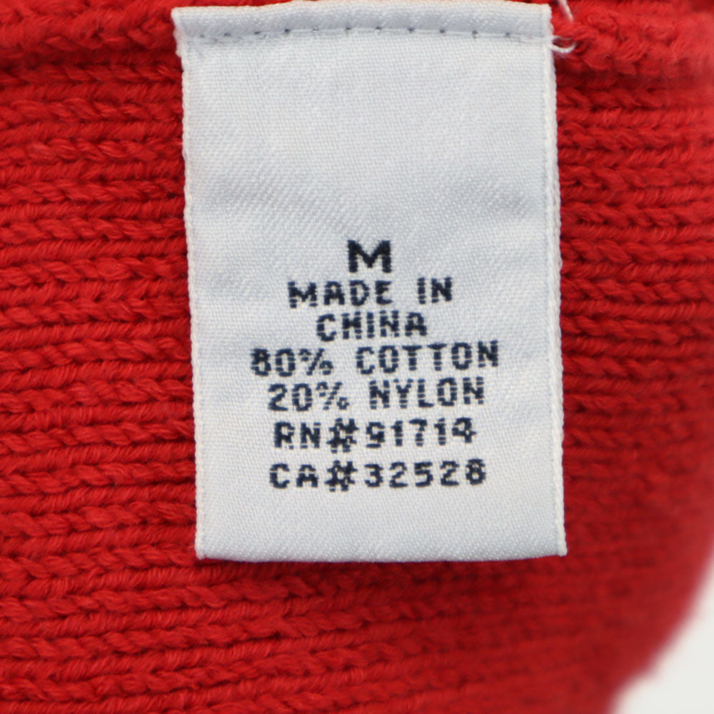 ARMANI EXCHANGE アルマーニエクスチェンジ 90s オールド 長袖 コットンニット セーター M レッド系 メンズ