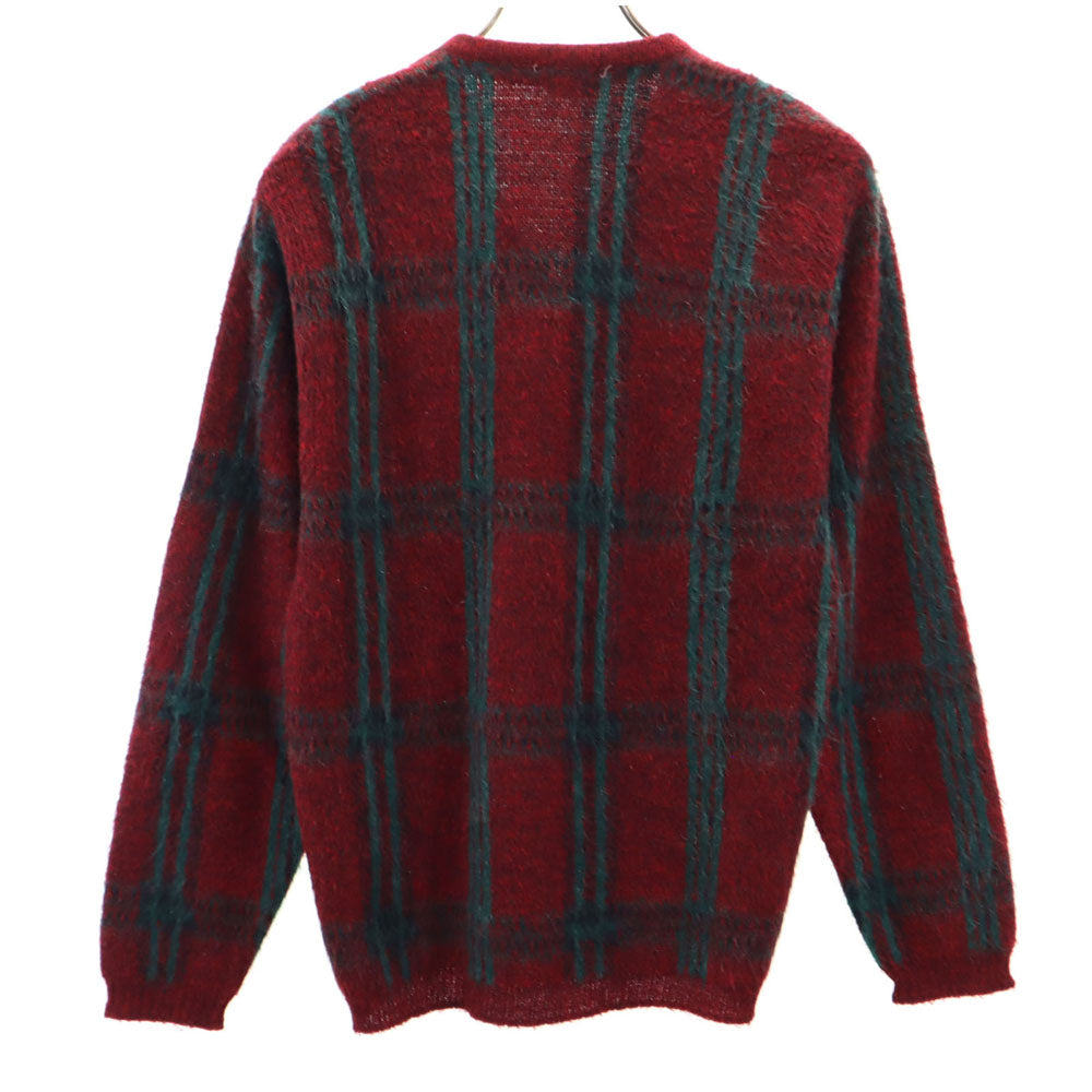 キングスウェイ 60s 70s ヴィンテージ モヘア 長袖 Vネック セーター レッド系 ニット メンズ