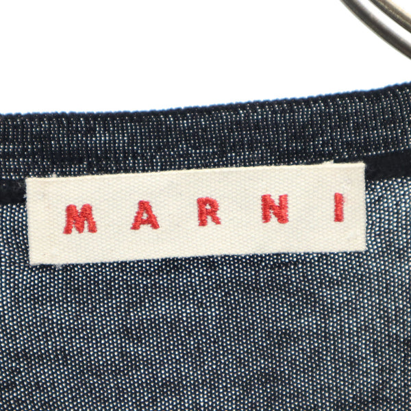 マルニ ウールブレンド チェック 長袖 セーター 40 ブラック系 MARNI ニット レディース