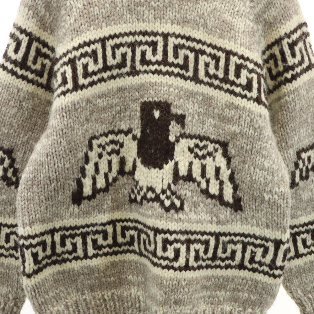 オールド 80s 90s サンダーバード柄 カウチンジャケット アイボリー 他 OLD メンズ