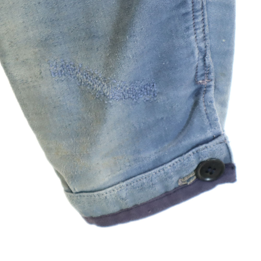 アドルフラフォン 50s ヴィンテージ フランス製 モールスキン ワークジャケット ライトブルー フレンチワーク メンズ