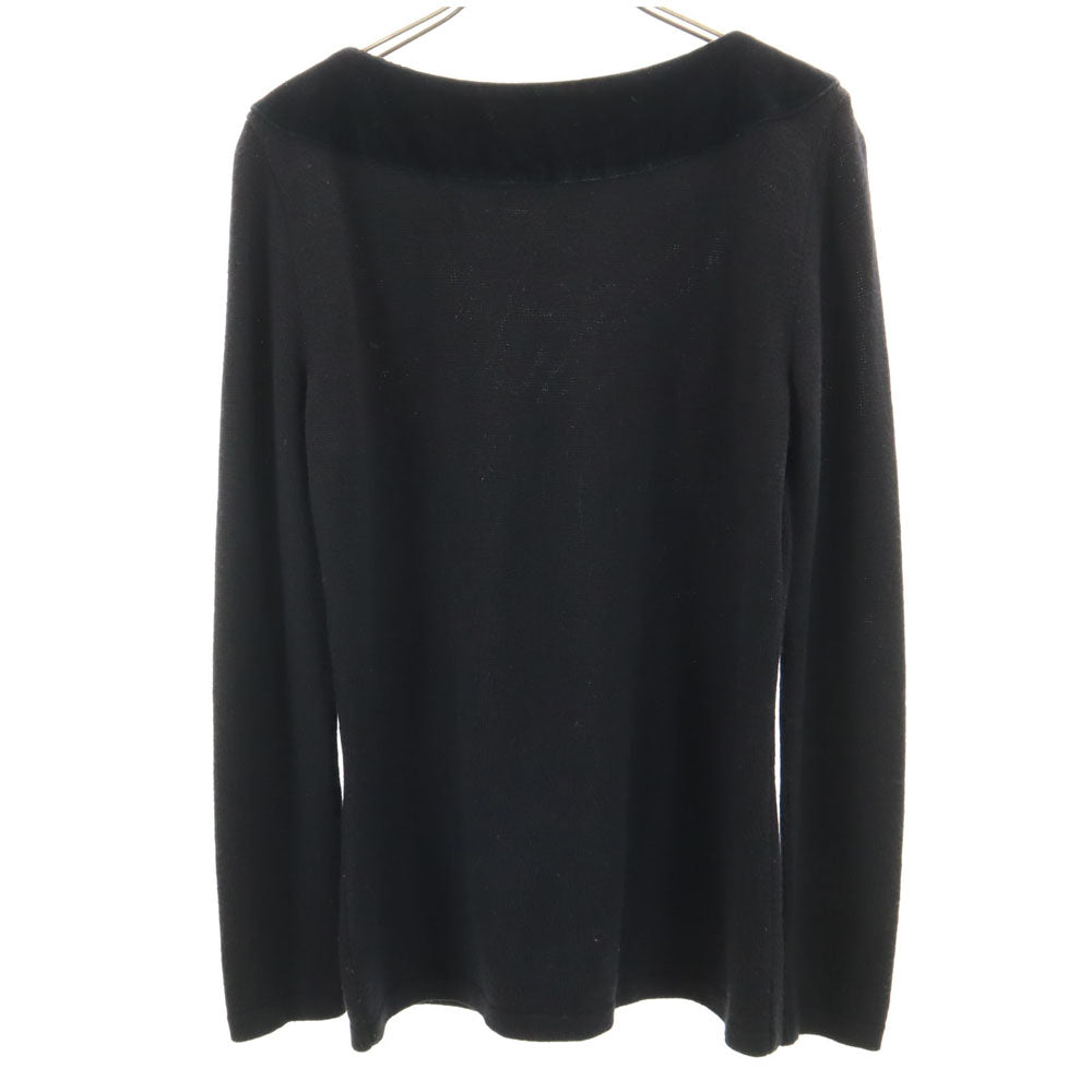 SalvatoreFerragamo サルバトーレフェラガモ 90s イタリア製 カシミヤブレンド オールド 長袖 セーター S ブラック ニット メンズ