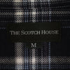 スコッチハウス チェック柄 長袖 ボタンダウンシャツ M ネイビー 他 THE SCOTCH HOUSE メンズ