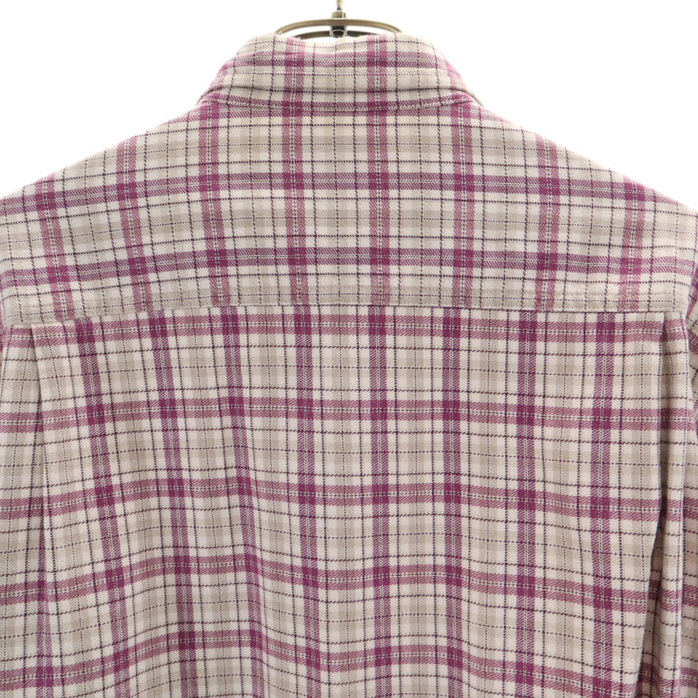 THE SCOTCH HOUSE スコッチハウス チェック柄 長袖 ボタンダウンシャツ M ホワイト 他 メンズ