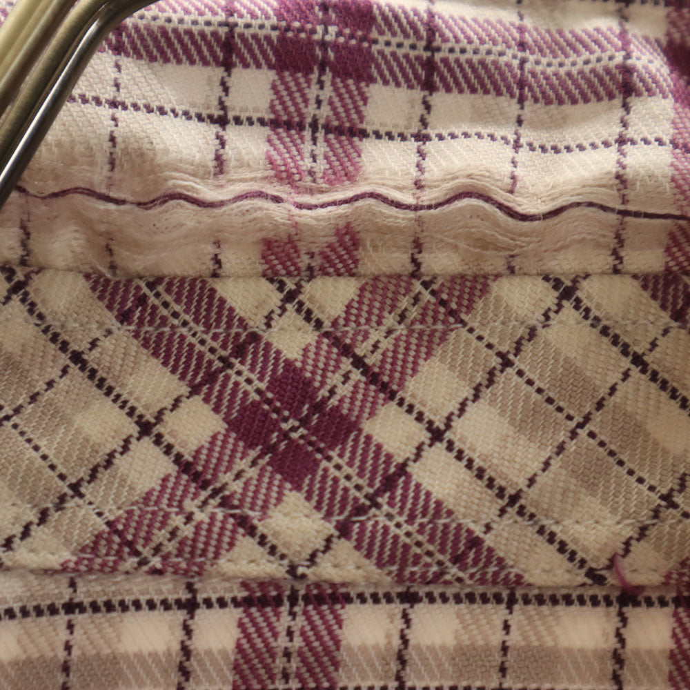 THE SCOTCH HOUSE スコッチハウス チェック柄 長袖 ボタンダウンシャツ M ホワイト 他 メンズ