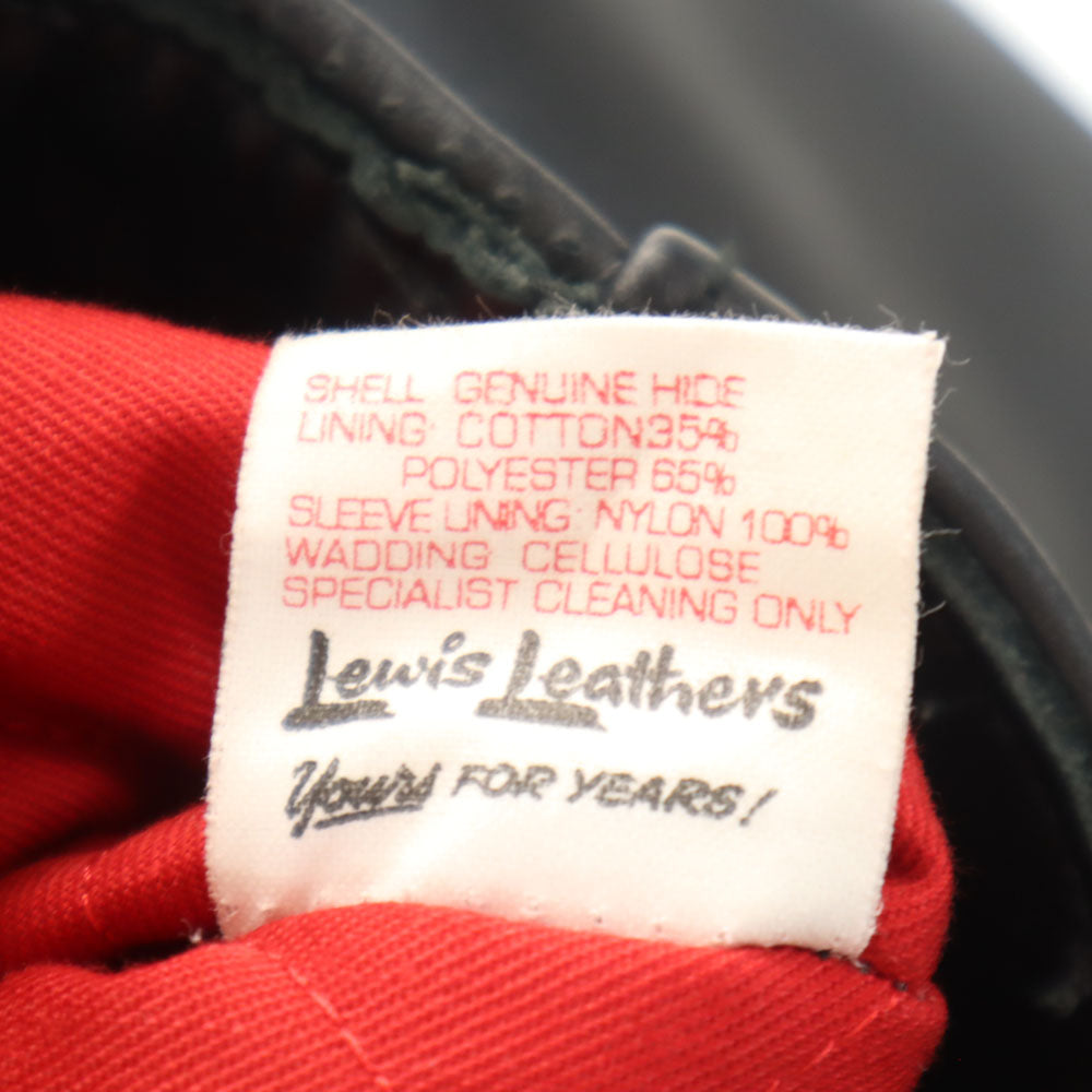 ルイスレザー イングランド製 Lightning ダブルライダースジャケット 40 ブラック Lewis Leathers AVIAKIT レザージャケット ライトニング メンズ