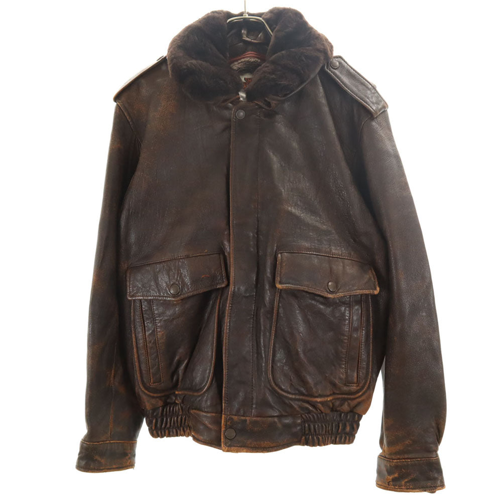 HARLEY DAVIDSON ハーレーダビッドソン 90s オールド レザージャケット 40 ブラウン G-1タイプ ライナー付 メンズ