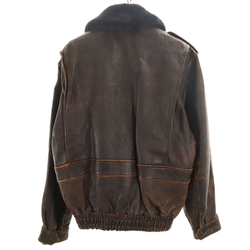 HARLEY DAVIDSON ハーレーダビッドソン 90s オールド レザージャケット 40 ブラウン G-1タイプ ライナー付 メンズ