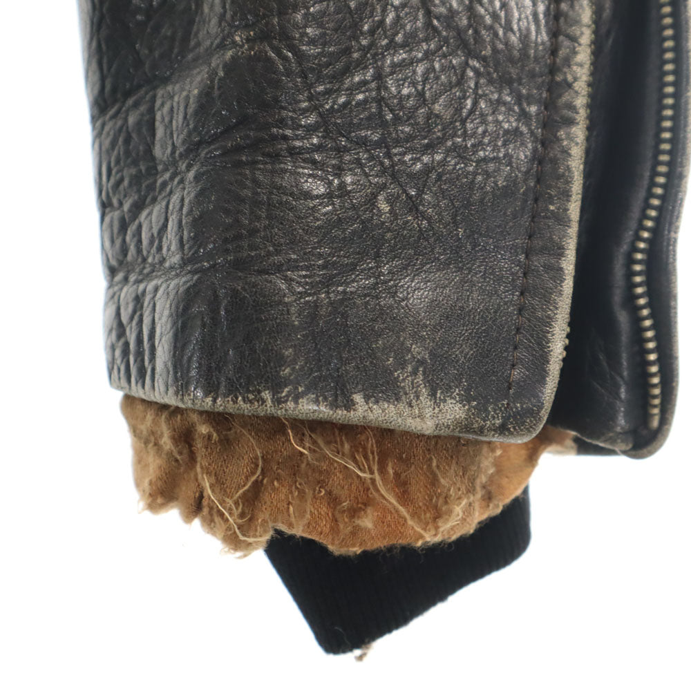 Million DOG 60s 70s ヴィンテージ ダブルライダースジャケット ブラック レザージャケット メンズ