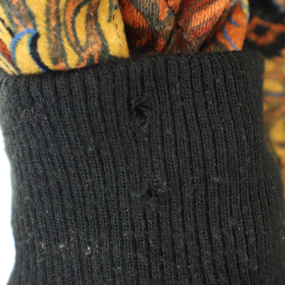 OLD オールド 80s 90s 総柄 ショールカラー キルティングジャケット ブラウン 他 レディース