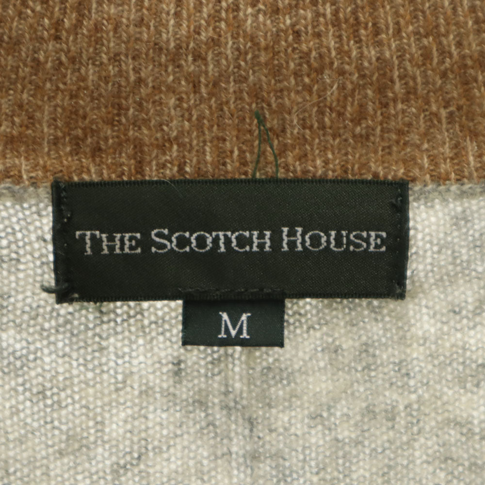 スコッチハウス 三陽商会 カシミヤブレンド 長袖 セーター M グレー系 THE SCOTCH HOUSE ニット メンズ