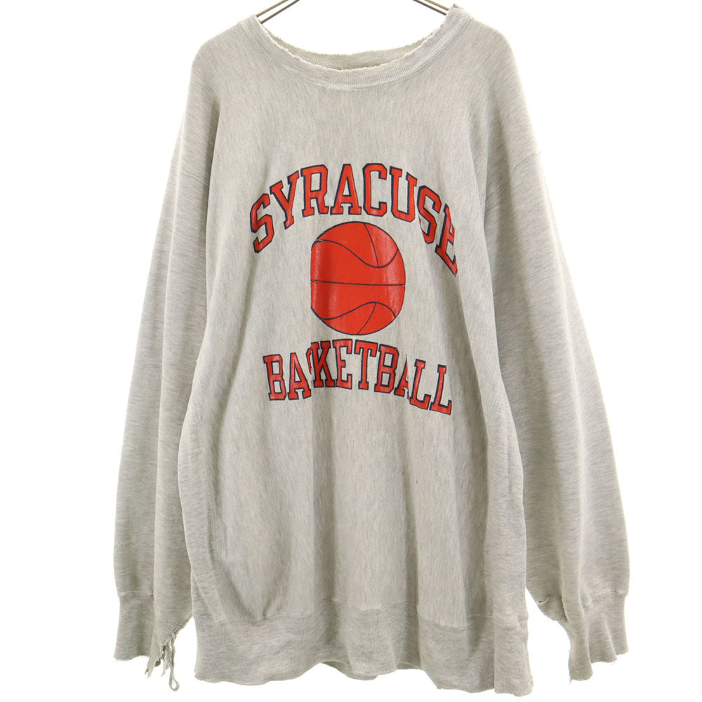 Champion チャンピオン 80s オールド USA製 トリコタグ後期 ヴィンテージ 長袖 リバースウィーブ スウェット XXL グレー REVERSE WEAVE 裏起毛 メンズ