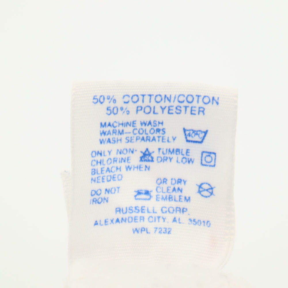 JERZEES ジャージーズ 80s 90s オールド USA製 ひまわり柄 長袖 ラグランスリーブ スウェット M ホワイト 裏起毛 メンズ