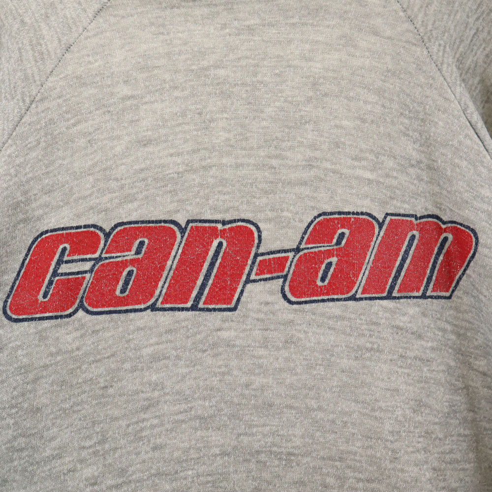 Champion チャンピオン 70s ヴィンテージ USA製 トリコタグ後期 長袖 ラグランスリーブ スウェット L グレー 裏起毛 メンズ