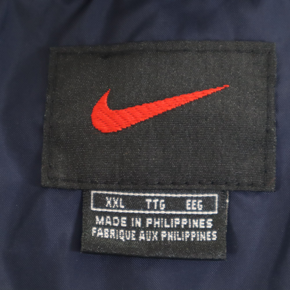 NIKE ナイキ オールド ナイロンジャケット XXL ネイビー フーディー メンズ