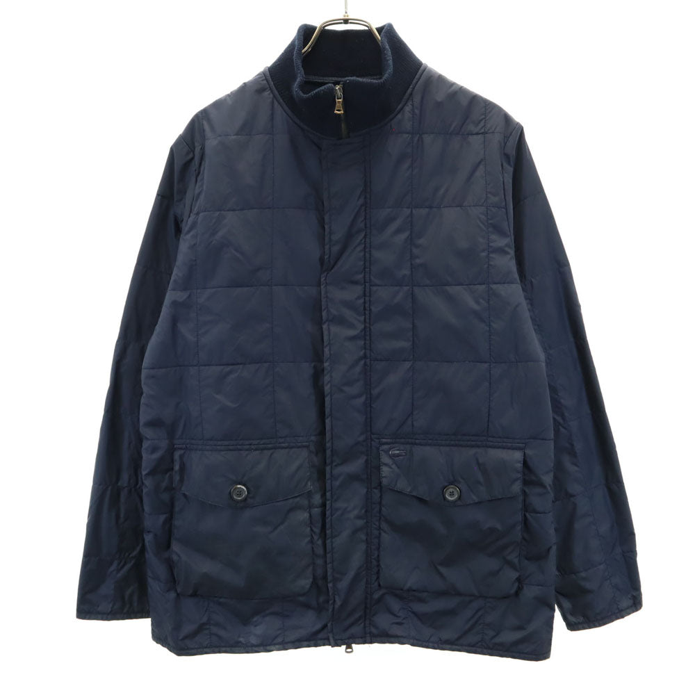LACOSTE ラコステ キルティングジャケット M ネイビー 裏フリース メンズ