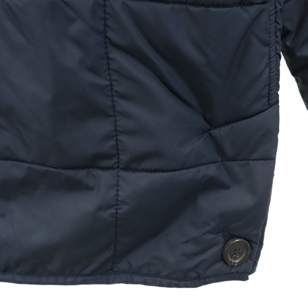 LACOSTE ラコステ キルティングジャケット M ネイビー 裏フリース メンズ