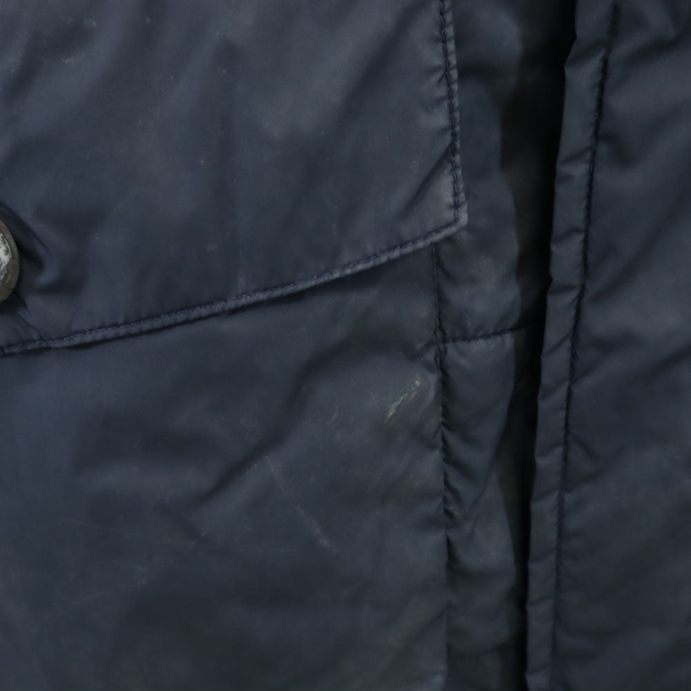 LACOSTE ラコステ キルティングジャケット M ネイビー 裏フリース メンズ