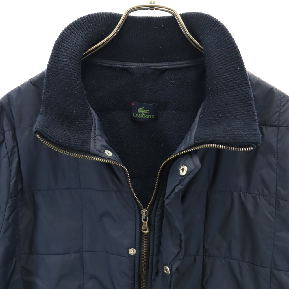 LACOSTE ラコステ キルティングジャケット M ネイビー 裏フリース メンズ