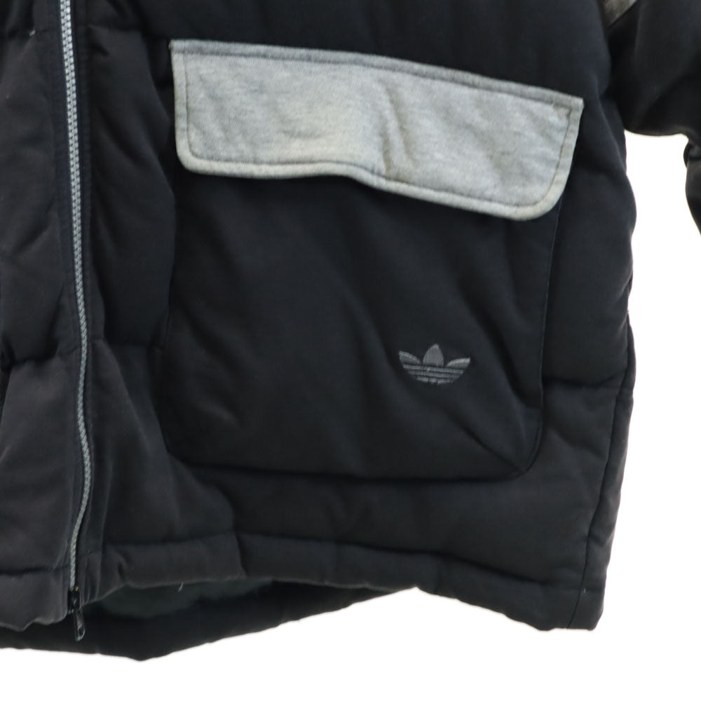 アディダス 90s デサント製 オールド ハイブリッド ダウンジャケット L-O ブラック adidas メンズ