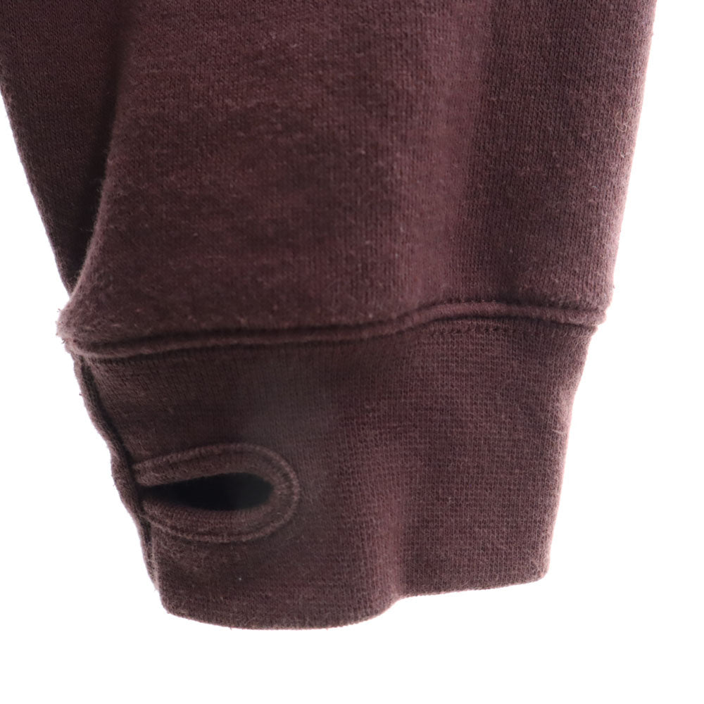 ANALOG アナログ 長袖 ジップアップ パーカー M ワインレッド 裏起毛 ワッペン メンズ