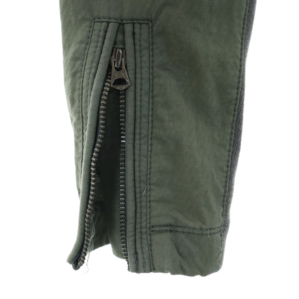 ARMANI EXCHANGE アルマーニエクスチェンジ コットンジャケット S カーキ ツートンカラー レディース