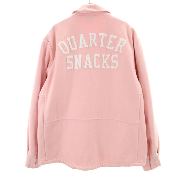 ナイキエスビー クォータースナックス コラボ バックロゴ コーチジャケット XL ピンク NIKE SB x QUARTER SNACKS