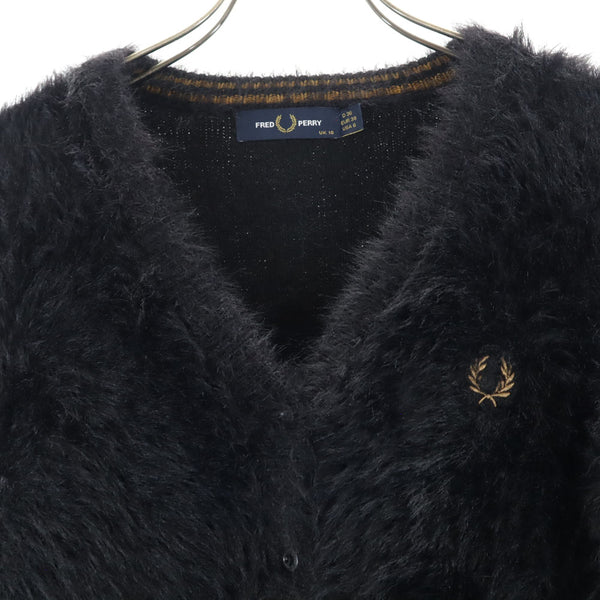 FRED PERRY 黒 カーディガン UK 10